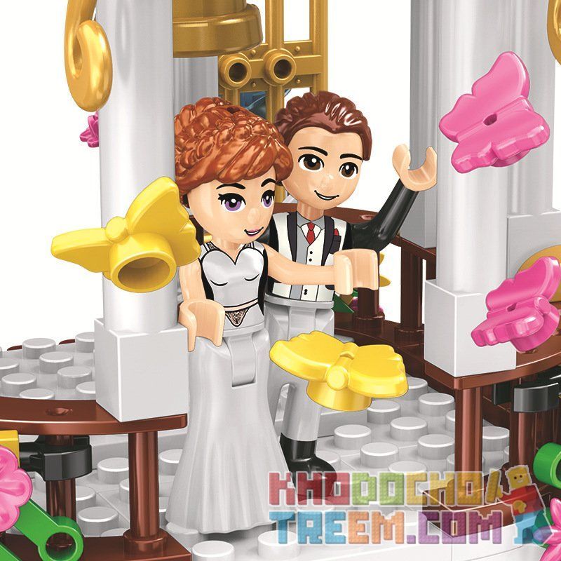 Winner 5073 non  CẢNH CƯỚI Ở CỬA THIÊN ĐƯỜNG bộ đồ chơi xếp lắp ráp ghép mô hình  Các Bạn Gái 345 khối