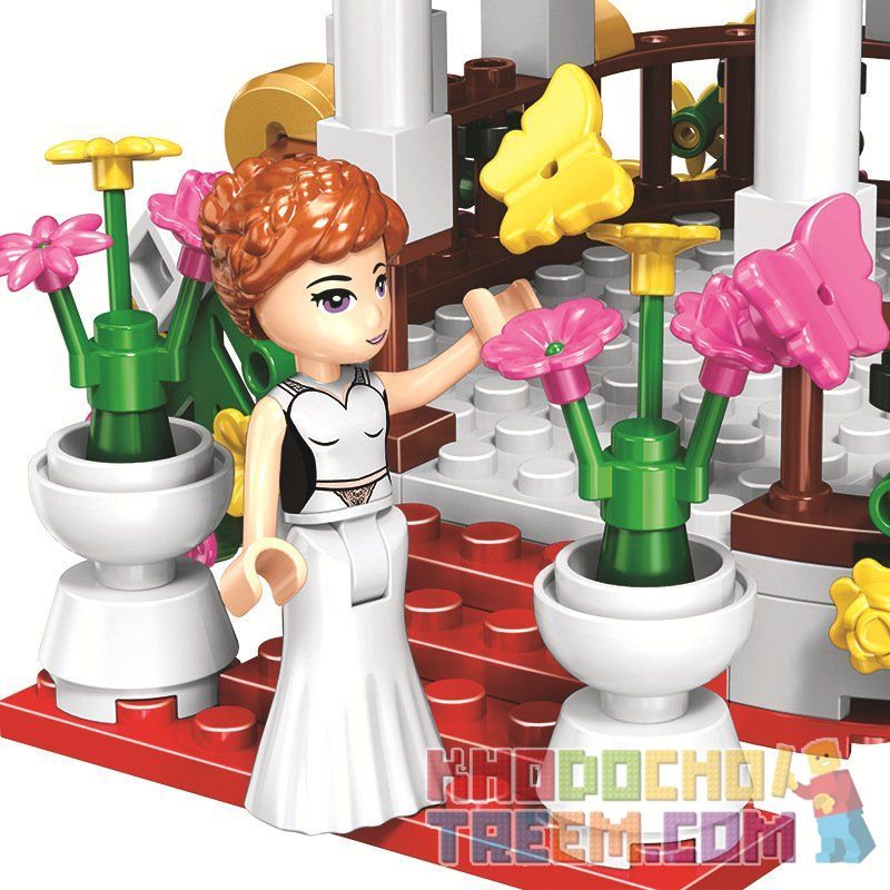 Winner 5073 non  CẢNH CƯỚI Ở CỬA THIÊN ĐƯỜNG bộ đồ chơi xếp lắp ráp ghép mô hình  Các Bạn Gái 345 khối