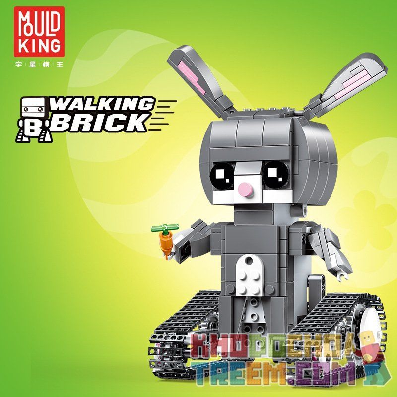 MouldKing 13045 Mould King 13045 non  BỘ LẮP RÁP THỎ ĐIỀU KHIỂN TỪ XA bộ đồ chơi xếp lắp ráp ghép mô hình Walking Brick WALKING BRICK HUDY-RABBIT Búp Bê Biết Đi 344 khối