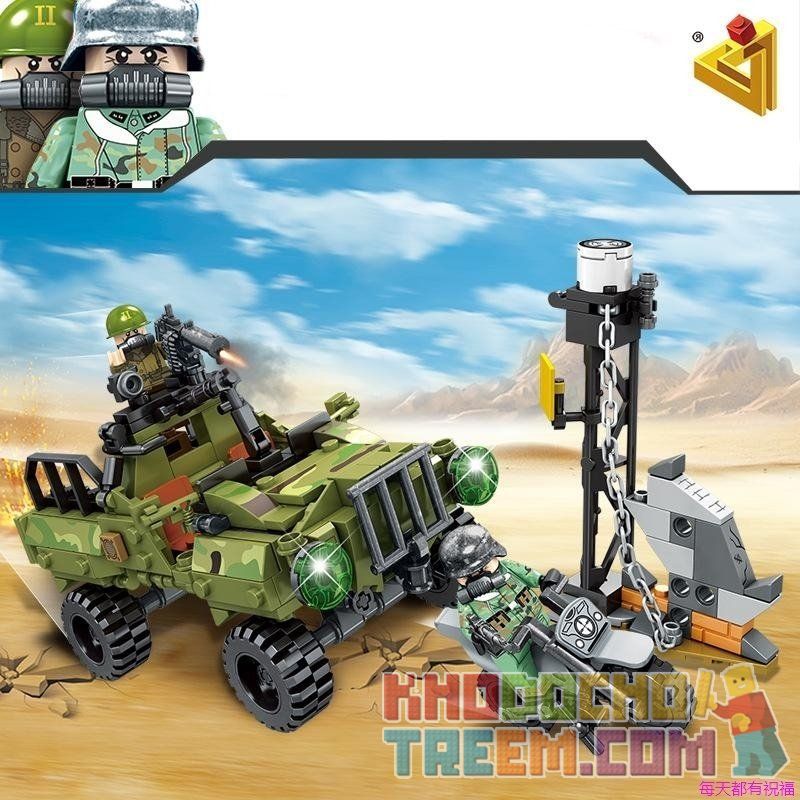 PanlosBrick 631005A Panlos Brick 631005A non  XE TẢI QUẤN SỰ TRUY BẮT TỘI PHẠM bộ đồ chơi xếp lắp ráp ghép mô hình Justice Action Thi Hành Công Lý 343 khối