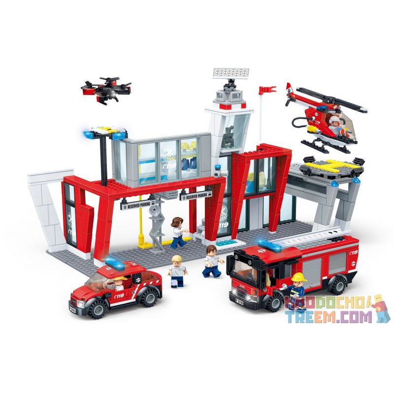 GUDI 9228 non  TRẠM CỨU HỎA GỒM Ô TÔ VÀ MÁY BAY bộ đồ chơi xếp lắp ráp ghép mô hình City FIREMAN FIRE STATION Thành Phố 810 khối GUDI 9228 non  TRẠM CỨU HỎA GỒM Ô TÔ VÀ MÁY BAY bộ đồ chơi xếp lắp ráp ghép mô hình City FIREMAN FIRE STATION Thành Phố 810 khối