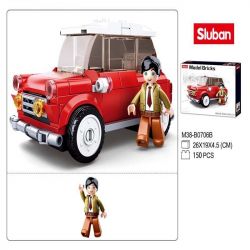 SLUBAN M38 non  XE CỔ 4 bộ đồ chơi xếp lắp ráp ghép mô hình Racers MODEL BRICKS Đua Tốc Độ 658 khối