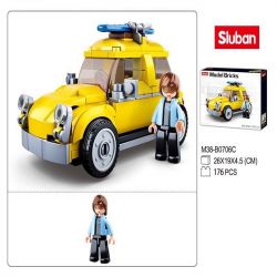 SLUBAN M38 non  XE CỔ 4 bộ đồ chơi xếp lắp ráp ghép mô hình Racers MODEL BRICKS Đua Tốc Độ 658 khối
