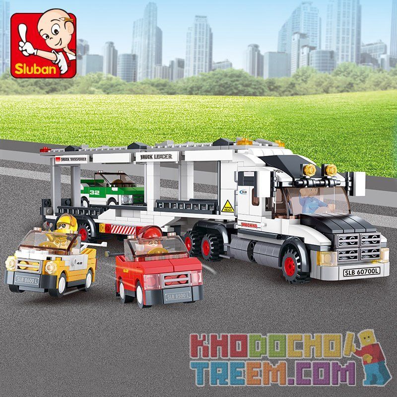 SLUBAN M38-B0339 B0339 0339 M38B0339 38-B0339 non  PHƯƠNG TIỆN GIAO THÔNG VẬN TẢI bộ đồ chơi xếp lắp ráp ghép mô hình City Thành Phố 638 khối