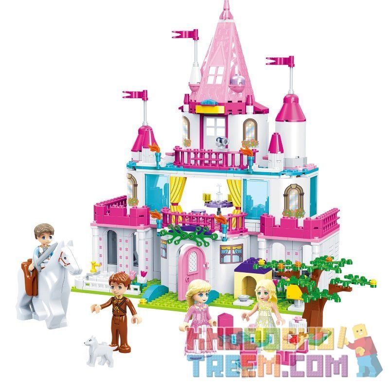 GUDI 9013 non Lego LÂU ĐÀI CỦA CÔNG CHÚA ALICE bộ đồ chơi xếp lắp ráp ghép mô hình Alice Princess ALICE SWEETHEART CASTLE 616 khối