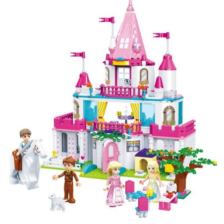 GUDI 9013 non  LÂU ĐÀI CỦA CÔNG CHÚA ALICE bộ đồ chơi xếp lắp ráp ghép mô hình Alice Princess ALICE SWEETHEART CASTLE 616 khối