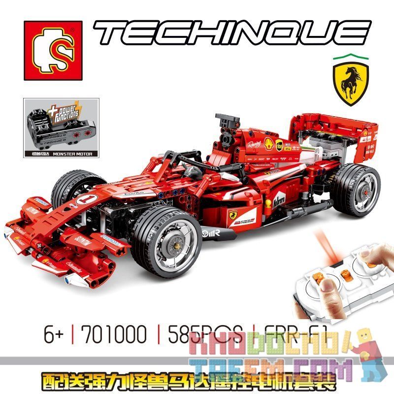 SEMBO 701000 non  XE ĐUA CÔNG THỨC 1 bộ đồ chơi xếp lắp ráp ghép mô hình  Kỹ Thuật Công Nghệ Cao Mô Hình Phương Tiện 585 khối