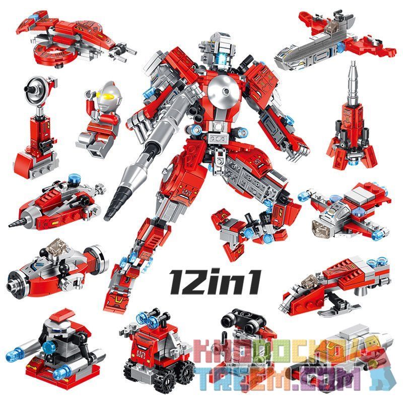 PanlosBrick 690011 Panlos Brick 690011 non  ULTRAMAN THẾ HỆ ĐẦU TIÊN bộ đồ chơi xếp lắp ráp ghép mô hình Vệ Binh Vũ Trụ Siêu Nhân Điện Quang 556 khối