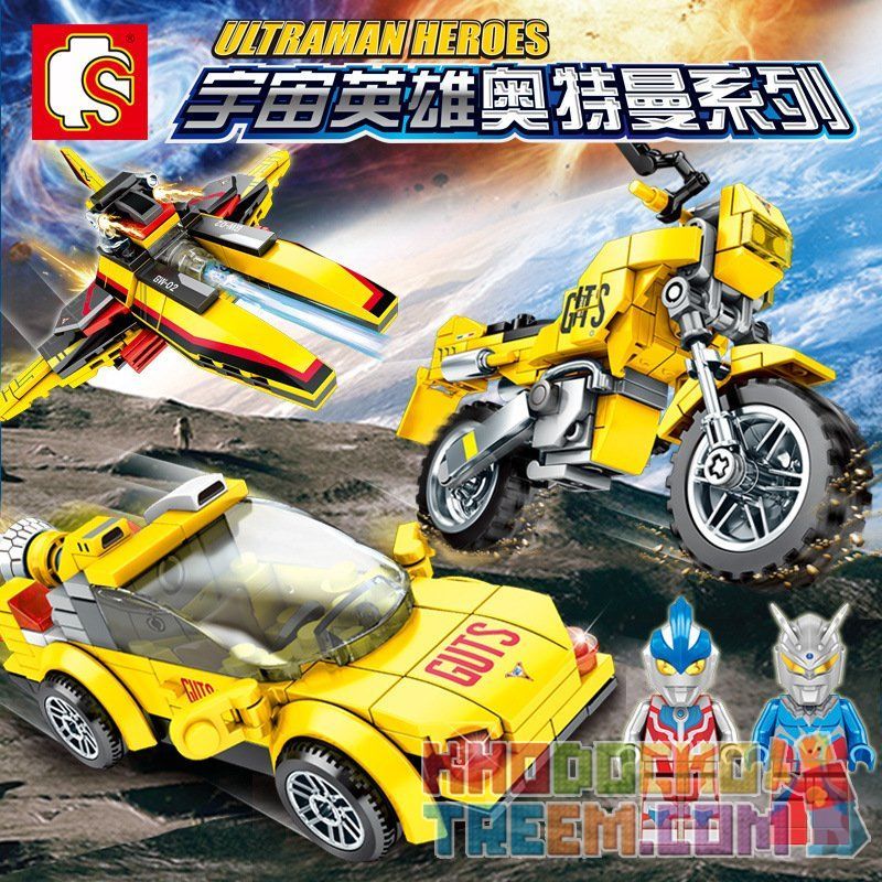 SEMBO 108321 108322 108323 108324 non  COSMIC HERO ALTMAN 4 CHIẾN THẮNG FLYING SWALLOW 1 2 CHARLOCK CAR STERGAMO bộ đồ chơi xếp lắp ráp ghép mô hình Ultraman ULTRAMAN HEROES Vệ Binh Vũ Trụ Siêu Nhân Điện Quang 524 khối