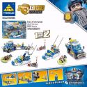 Kazi KY67259 67259 non Lego THUYỀN CẢNH SÁT BIỂN bộ đồ chơi xếp lắp ráp ghép mô hình Police 502 khối