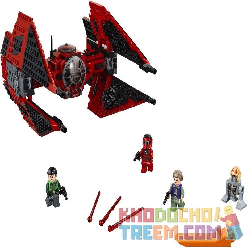 NOT Lego MAJOR VONREG'S TIE FIGHTER 75240 LARI 11422 LEPIN 05153 xếp lắp ráp ghép mô hình MÁY BAY CHIẾN ĐẤU TIE CỦA MAJOR VONREG THIẾU TÁ Star Wars Chiến Tranh Giữa Các Vì Sao 496 khối