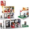 SLUBAN M38-B0333 B0333 0333 M38B0333 38-B0333 non  XE BUÝT TRƯỜNG HỌC bộ đồ chơi xếp lắp ráp ghép mô hình City Thành Phố 496 khối