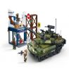 GUDI 8036 non  XE TĂNG PHÒNG THỦ bộ đồ chơi xếp lắp ráp ghép mô hình Tiger Hunt TIGER HUNT TANK DEFENCING WAR Chiến Dịch Săn Cọp 493 khối
