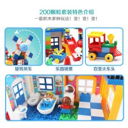 FEELO 1623A Xếp hình kiểu    Smart Windmill Train Station Ga Tàu Hỏa Cối Xay Gió Thông Minh 200 khối