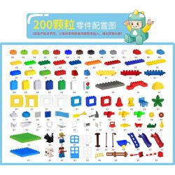 FEELO 1623A Xếp hình kiểu    Smart Windmill Train Station Ga Tàu Hỏa Cối Xay Gió Thông Minh 200 khối