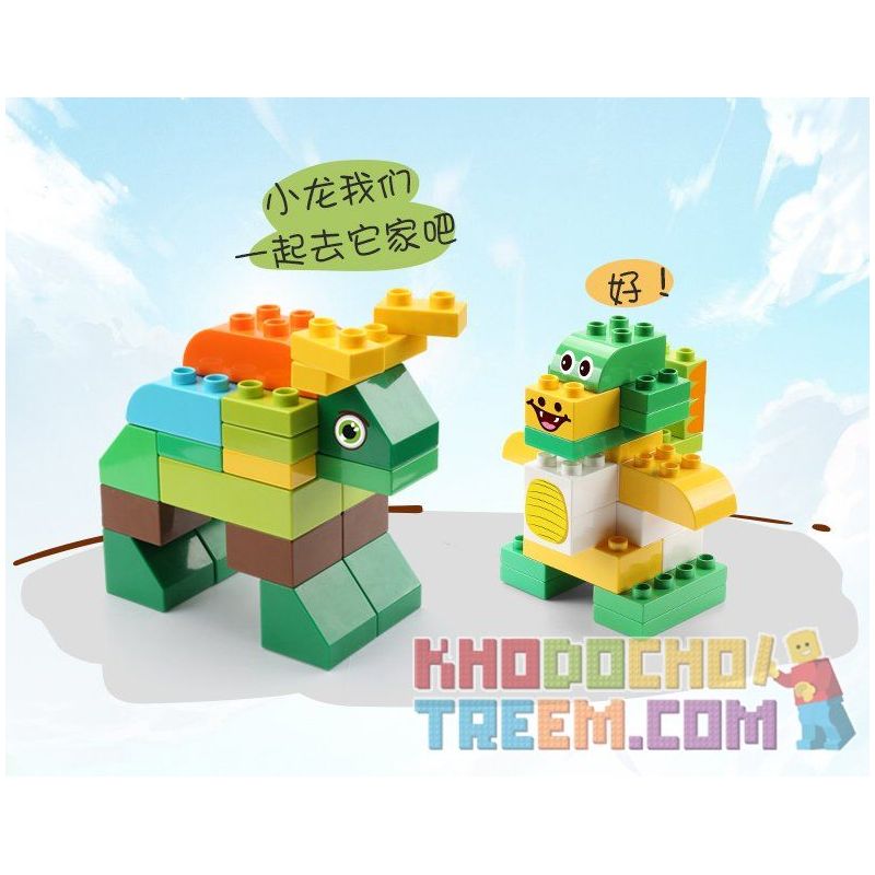 FEELO 1616 Xếp hình kiểu    Smart Block Assembly Lắp Ráp Khối Thông Minh 130 khối