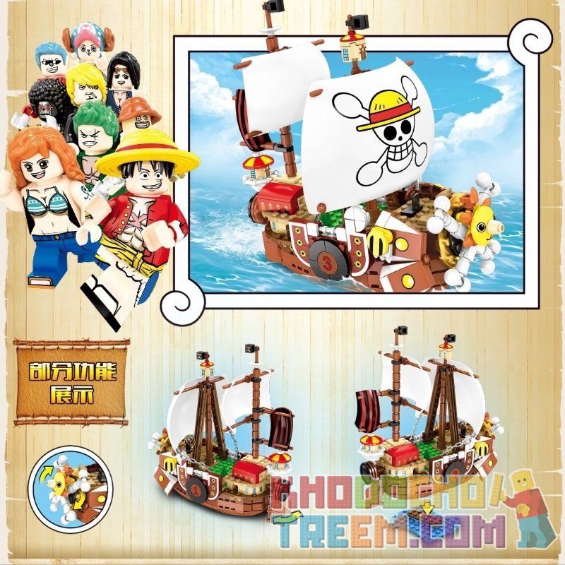 Unoffical LEGO One Piece Thousand Sunny SY6299 Unofficial lego