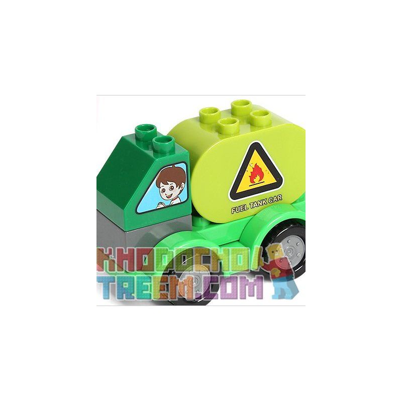 FEELO 1601B Xếp hình kiểu    Tanker Lắp Ráp Xe Chở Dầu 7 khối