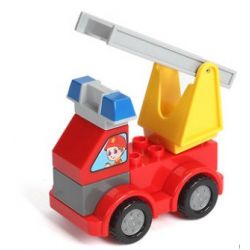 FEELO 1601C Xếp hình kiểu    Fire Truck Xe Cứu Hỏa 9 khối