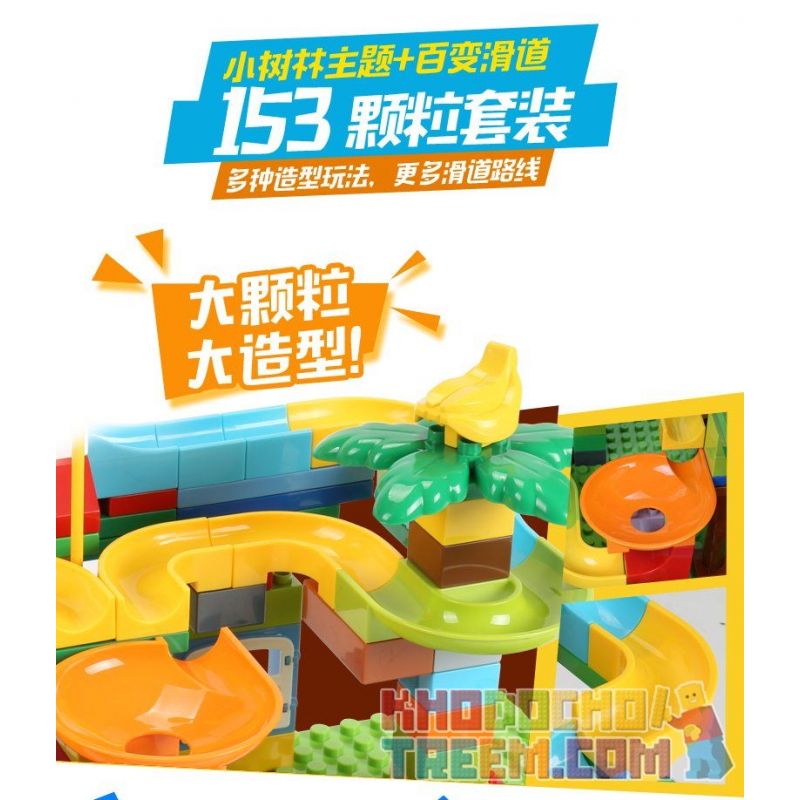 FEELO 1609 Xếp hình kiểu    Big Particle Slide Pipe Ống Trượt Hạt Lớn 158 khối FEELO 1609 Xếp hình kiểu    Big Particle Slide Pipe Ống Trượt Hạt Lớn 158 khối