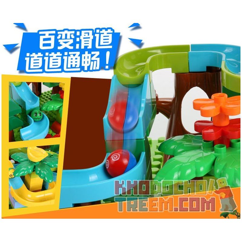 FEELO 1609 Xếp hình kiểu    Big Particle Slide Pipe Ống Trượt Hạt Lớn 158 khối FEELO 1609 Xếp hình kiểu    Big Particle Slide Pipe Ống Trượt Hạt Lớn 158 khối