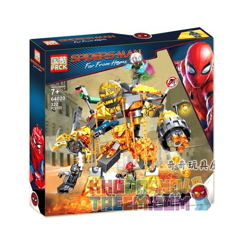 NOT Lego MARVEL SUPER HEROES 76128 Molten Man Battle, LARI 11313 PRCK 64020 XINH 9007 Xếp hình Chiến đấu chống quái vật nham thạch 294 khối NOT Lego MARVEL SUPER HEROES 76128 Molten Man Battle, LARI 11313 PRCK 64020 XINH 9007 Xếp hình Chiến đấu chống quái vật nham thạch 294 khối