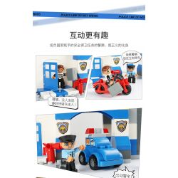 FEELO 1628 Xếp hình kiểu    Police Station Lắp Ráp Trụ Sở Cảnh Sát 140 khối