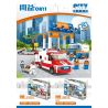 CAYI 1608 1609 non  GIẢI CỨU 2 ĐỘI HỘ CHUYÊN NGHIỆP CAYI EXPRESS bộ đồ chơi xếp lắp ráp ghép mô hình City Thành Phố 561 khối