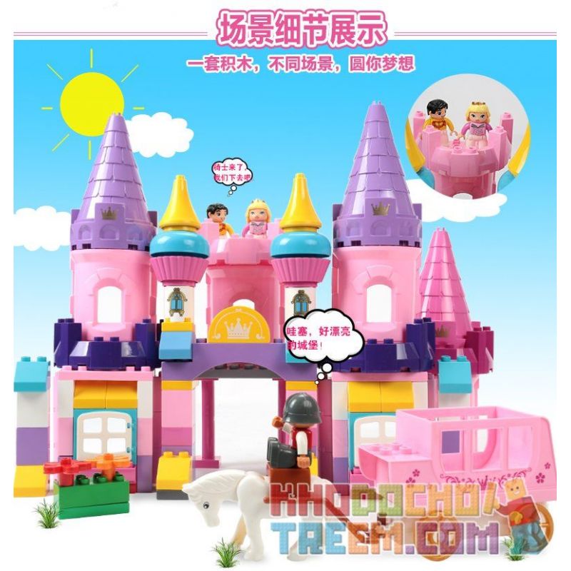 FEELO 1610 Xếp hình kiểu    Cinderella's Castle Lâu đài Của Nàng Lọ Lem 109 khối