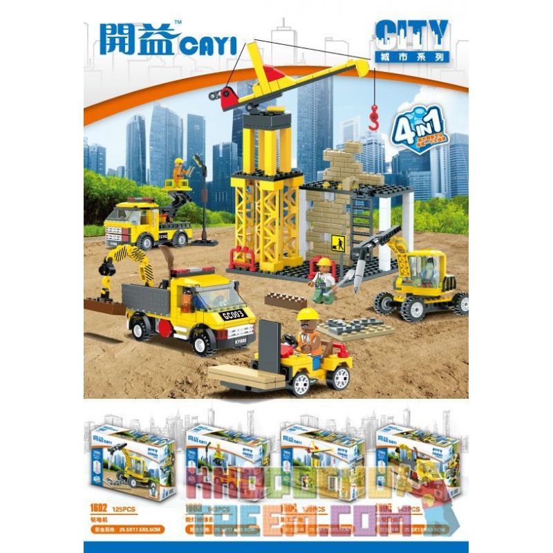 CAYI 1605 Xếp hình kiểu  CLASSIC Dump Truck Xe Ben 541 khối