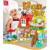 FEELO 1629 Xếp hình kiểu    Children's Kitchen Lắp Ráp Nhà Bếp Trẻ Em 83 khối