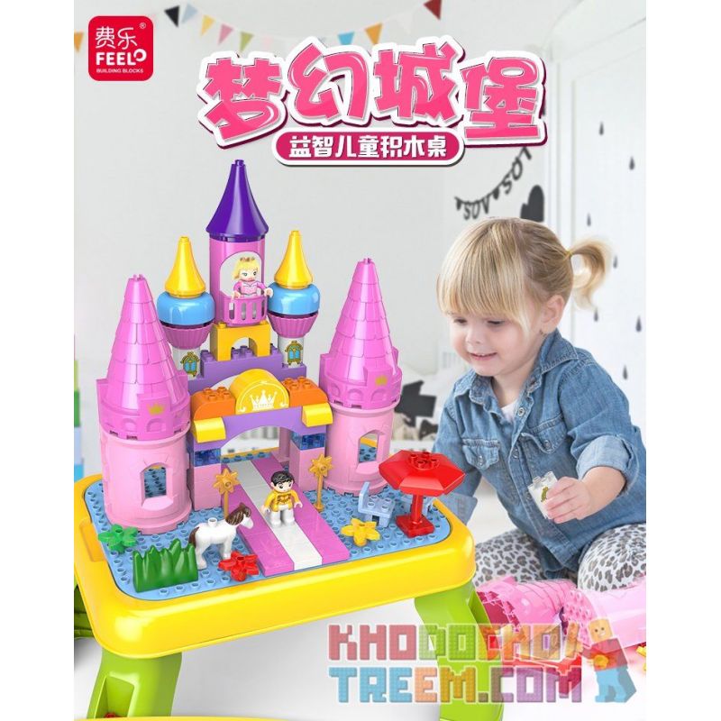 FEELO 1617 Xếp hình kiểu    Castle Of Princess Sleeping In The Forest Lâu đài Của Công Chúa Ngủ Trong Rừng 67 khối