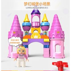 FEELO 1617 Xếp hình kiểu    Castle Of Princess Sleeping In The Forest Lâu đài Của Công Chúa Ngủ Trong Rừng 67 khối