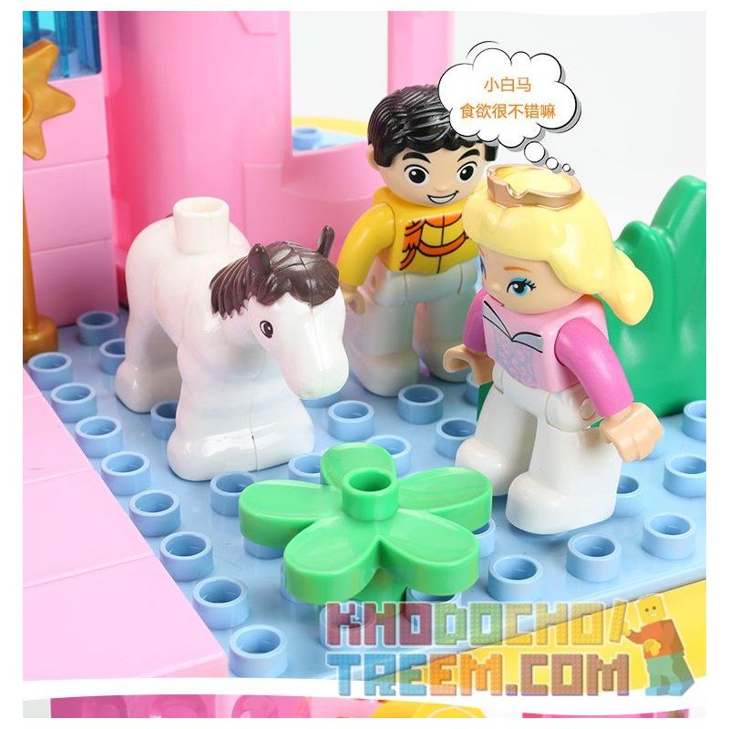 FEELO 1617 Xếp hình kiểu    Castle Of Princess Sleeping In The Forest Lâu đài Của Công Chúa Ngủ Trong Rừng 67 khối