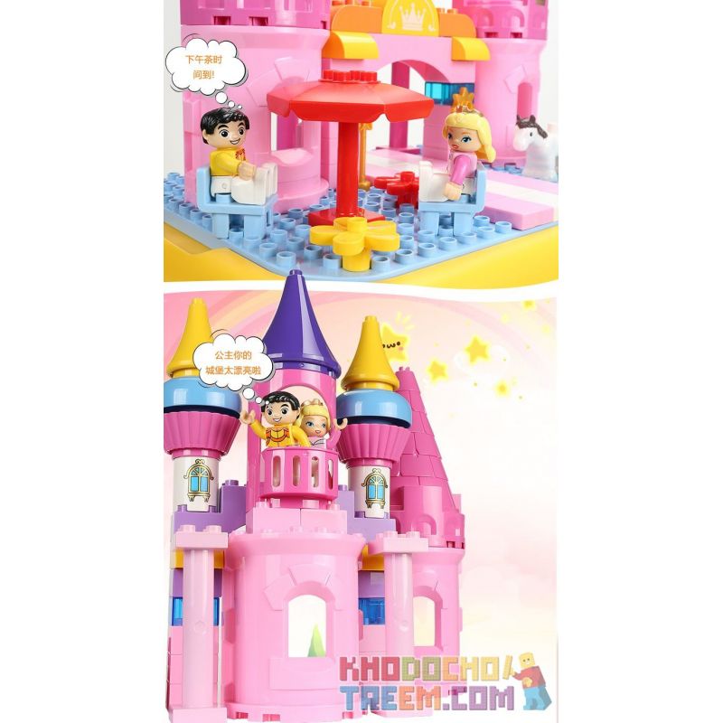 FEELO 1617 Xếp hình kiểu    Castle Of Princess Sleeping In The Forest Lâu đài Của Công Chúa Ngủ Trong Rừng 67 khối