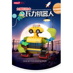 FEELO 1607 Xếp hình kiểu    Alien Robot Wall - E Robot Ngoài Hành Tinh Wall - E 65 khối