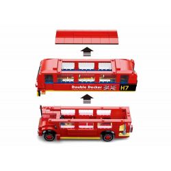 SLUBAN M38-B0708 B0708 0708 M38B0708 38-B0708 non  XE BUÝT LUÂN ĐÔN MÀU ĐỎ bộ đồ chơi xếp lắp ráp ghép mô hình Racers MODEL BRICKS Đua Tốc Độ 382 khối