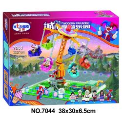 Winner 7044 Xếp hình kiểu Lego City Modern Paradise High-altitude Flying Chair đu Quay đảo đứng 377 khối
