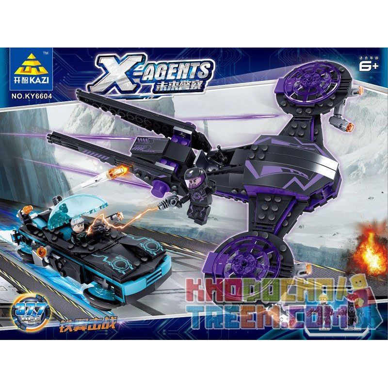 Kazi KY6604 6604 Xếp hình kiểu Lego X AGENTS Iron Wings Attack 377 khối Kazi KY6604 6604 Xếp hình kiểu Lego X AGENTS Iron Wings Attack 377 khối