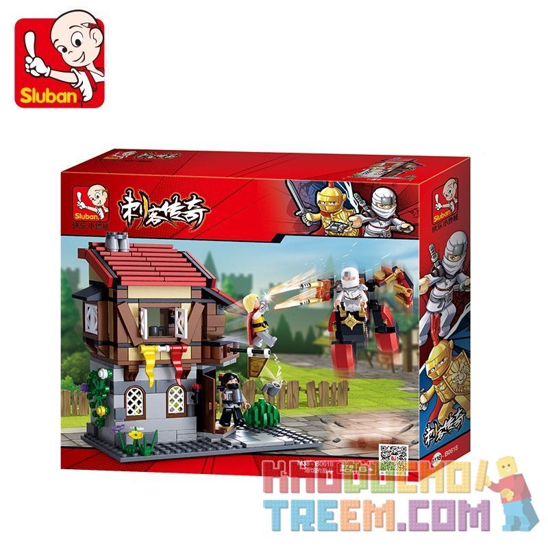 SLUBAN M38-B0618 B0618 0618 M38B0618 38-B0618 Xếp hình kiểu Lego LEGEND WARRIORS Assassin Legend Battle Of The Tavern Cuộc Chiến Khốc Liệt Trong Quán Rượu 376 khối