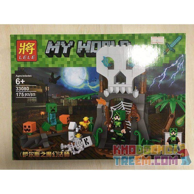 LELE 33080 33080-1 33080-2 Xếp hình kiểu Lego MINECRAFT MY WORLD Magic Magic Magic Master Of Sals Cánh Cửa Tử Thần gồm 2 hộp nhỏ 366 khối LELE 33080 33080-1 33080-2 Xếp hình kiểu Lego MINECRAFT MY WORLD Magic Magic Magic Master Of Sals Cánh Cửa Tử Thần gồm 2 hộp nhỏ 366 khối