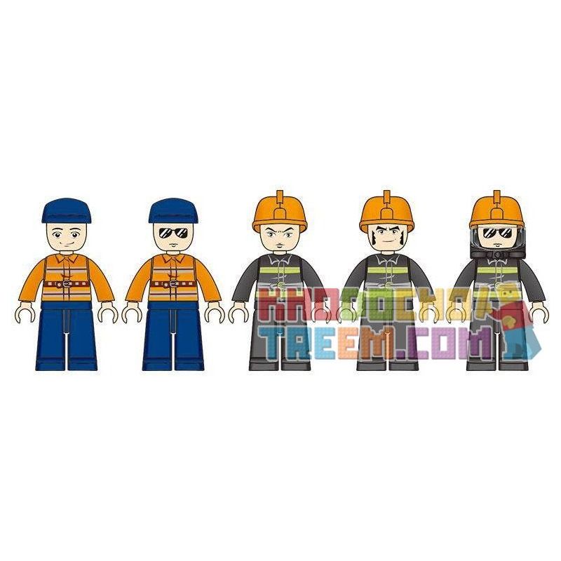 SLUBAN M38-B0225 B0225 0225 M38B0225 38-B0225 non  CÔNG VĂN KHẨN CẤP bộ đồ chơi xếp lắp ráp ghép mô hình Fire Rescure Cứu Hỏa 371 khối