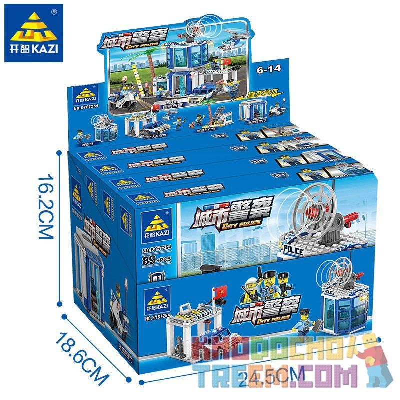 Kazi KY67254 67254 non  CẢNH SÁT THÀNH PHỐ: bộ đồ chơi xếp lắp ráp ghép mô hình Police CITY POLICE 365 khối