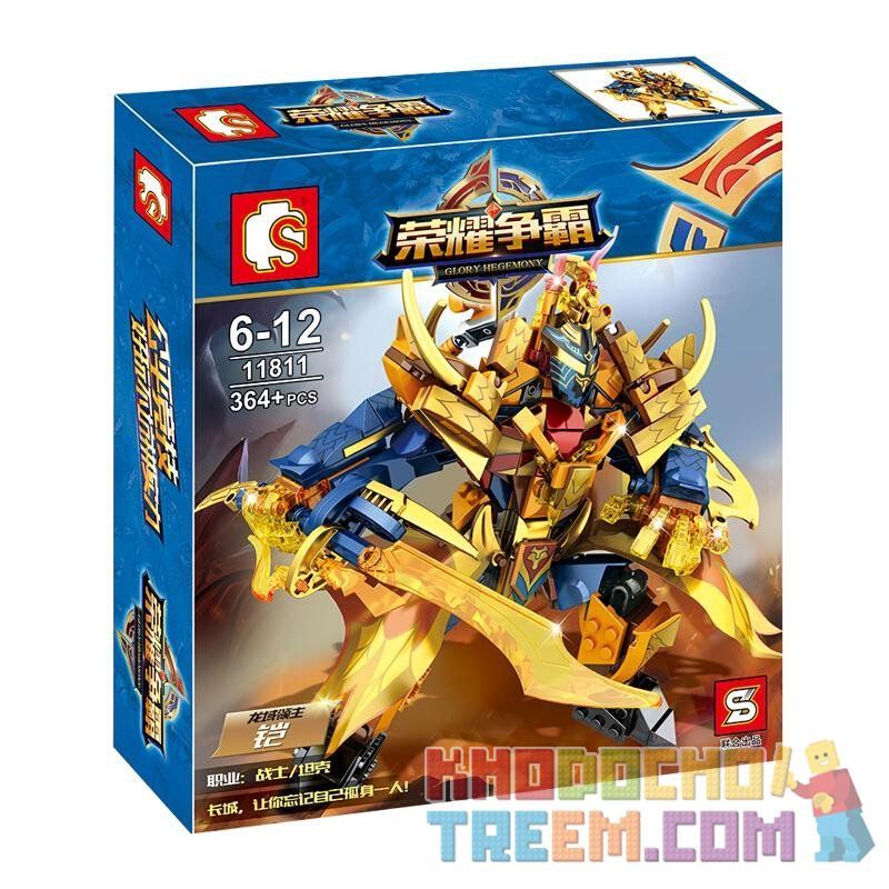 SEMBO 11811 Xếp hình kiểu Lego KING OF GLORY HEGEMONY Dragon Lord Armor 364 khối SEMBO 11811 Xếp hình kiểu Lego KING OF GLORY HEGEMONY Dragon Lord Armor 364 khối