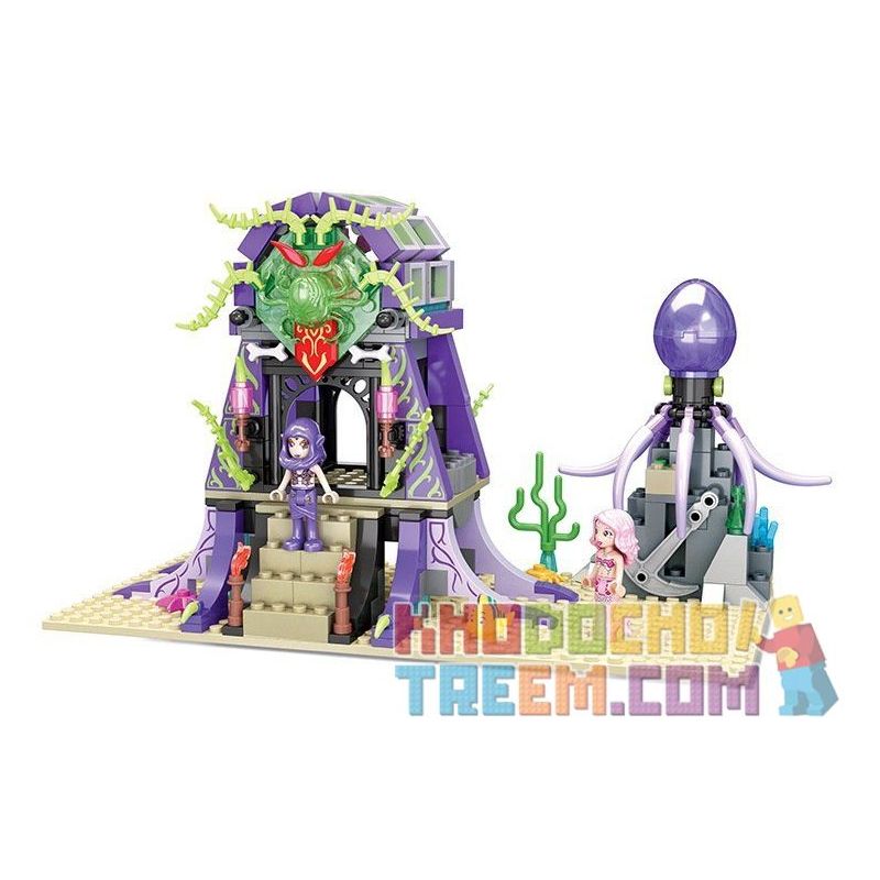 Winner 5011 non  PHÙ THỦY BIỂN SÂU bộ đồ chơi xếp lắp ráp ghép mô hình Mermaid Nàng Tiên Cá 348 khối