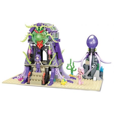 Winner 5011 non  PHÙ THỦY BIỂN SÂU bộ đồ chơi xếp lắp ráp ghép mô hình Mermaid Nàng Tiên Cá 348 khối