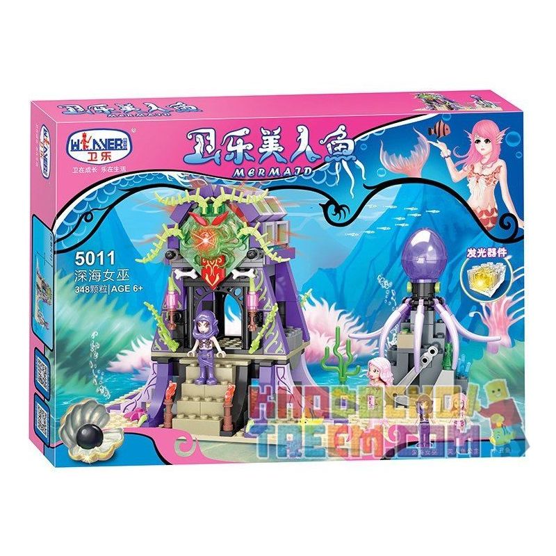 Winner 5011 Xếp hình kiểu Lego MERMAID Wei Mei Fish Deep Sea Witch Phù Thủy Biển Sâu 348 khối Winner 5011 Xếp hình kiểu Lego MERMAID Wei Mei Fish Deep Sea Witch Phù Thủy Biển Sâu 348 khối