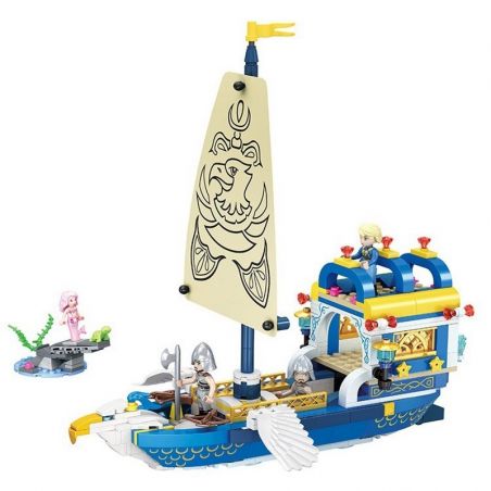 Winner 5010 non  DU THUYỀN HOÀNG GIA CỦA TỬ bộ đồ chơi xếp lắp ráp ghép mô hình Mermaid Nàng Tiên Cá 361 khối
