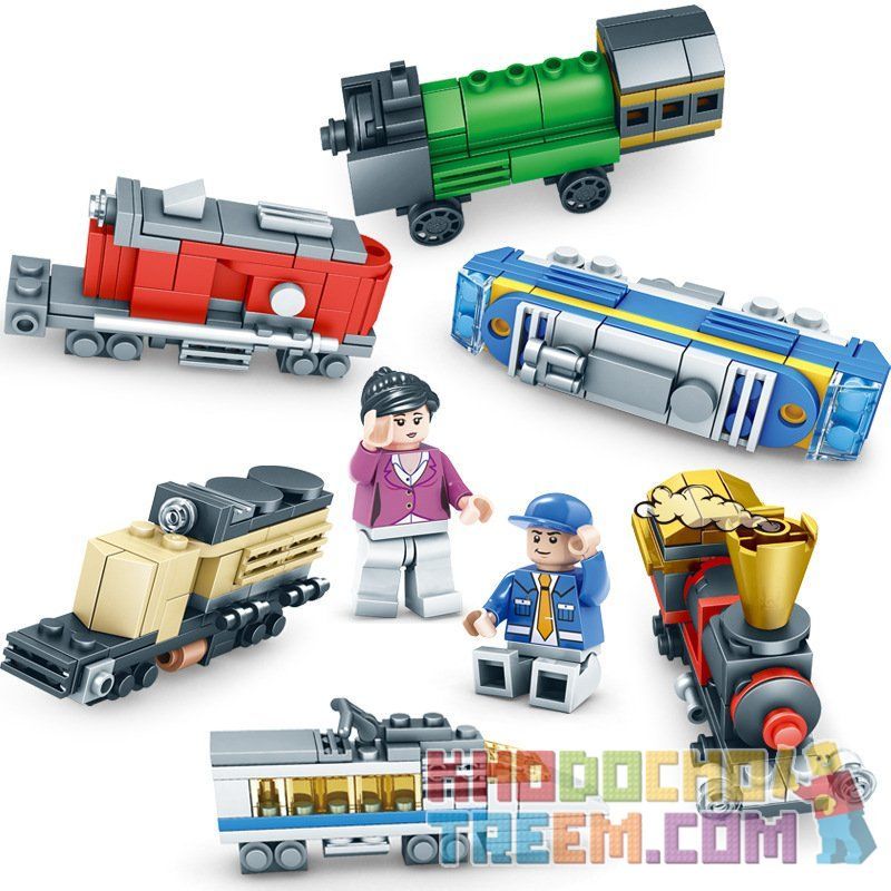 Kazi KY98222 98222 non  XE LỬA SÁNG TẠO THÀNH PHỐ bộ đồ chơi xếp lắp ráp ghép mô hình Mini Modular Đường Phố Thu Nhỏ 354 khối