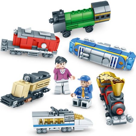 Kazi KY98222 98222 non  XE LỬA SÁNG TẠO THÀNH PHỐ bộ đồ chơi xếp lắp ráp ghép mô hình Mini Modular Đường Phố Thu Nhỏ 354 khối